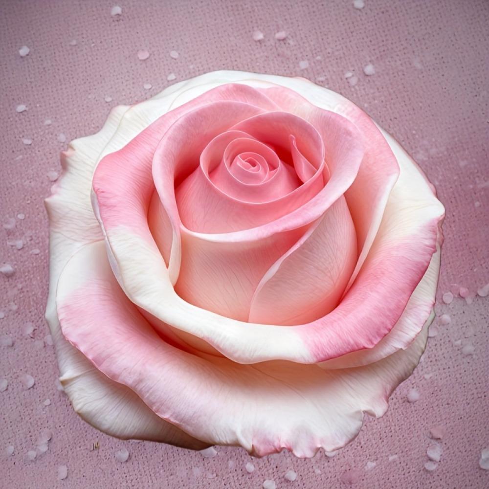 Форма для свечи, Элегантная розовая роза, белая силиконовая форма для мыла - Идеально подходит для литья смолы, глины, изготовления ароматерапевтических украшений и поделок своими руками -