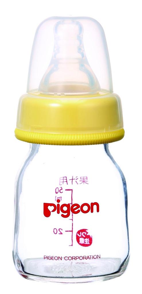 Pigeon Slim 50ml Heat-Resistant Glass Baby Bottle for Fruit Juice