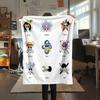 1PC One Piece Patterned Flannel Blanket Suitable For All Seasons For Home Decor Warmth And Comfort Gifts Holiday Present