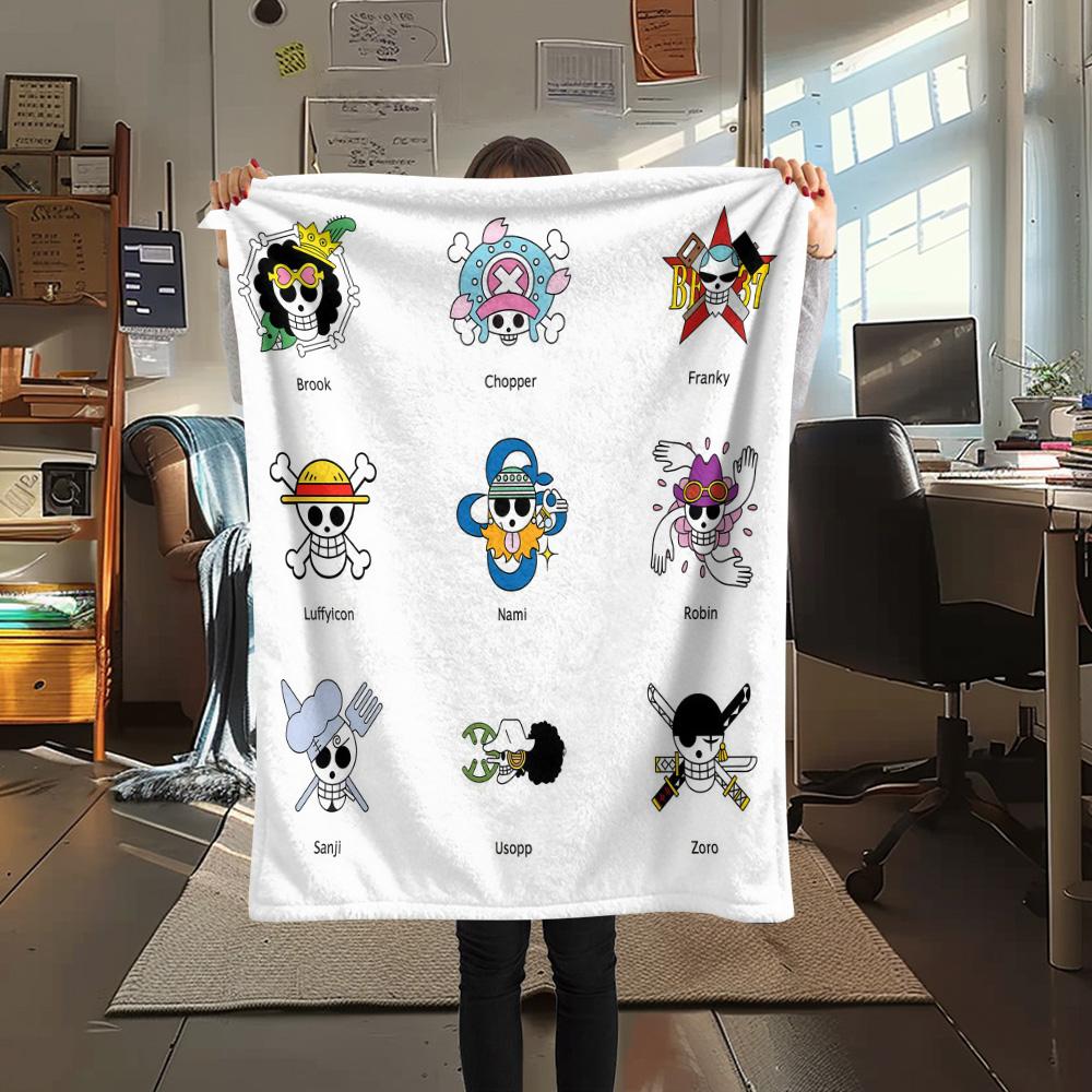 1PC One Piece Patterned Flannel Blanket Suitable For All Seasons For Home Decor Warmth And Comfort Gifts Holiday Present