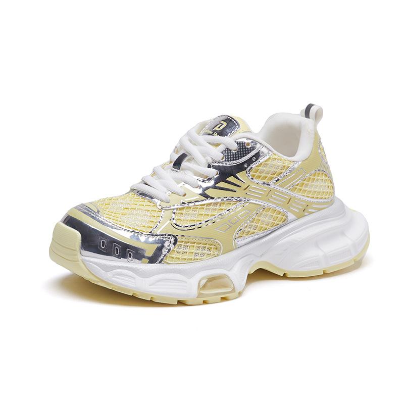 Новые папины кроссовки для женщин Модные спортивные одинарные кроссовки на толстой подошве