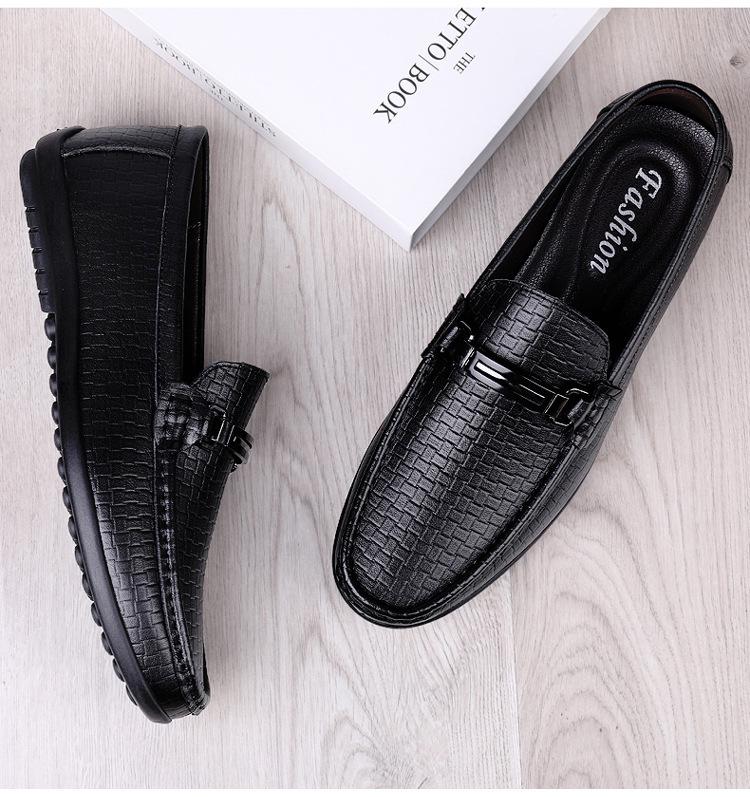 Мужские кожаные мокасины-слипоны для вождения, трансграничные - Повседневные, низкие, большого размера, из коровьей кожи, для весны и осени