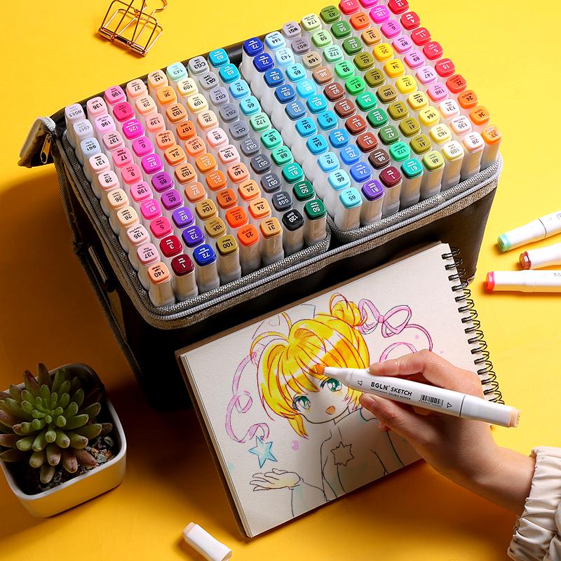 Markers Pen Colors Art Sketch Marker Pens Graphic Manga Anime Markers Graffiti Art Supplies
