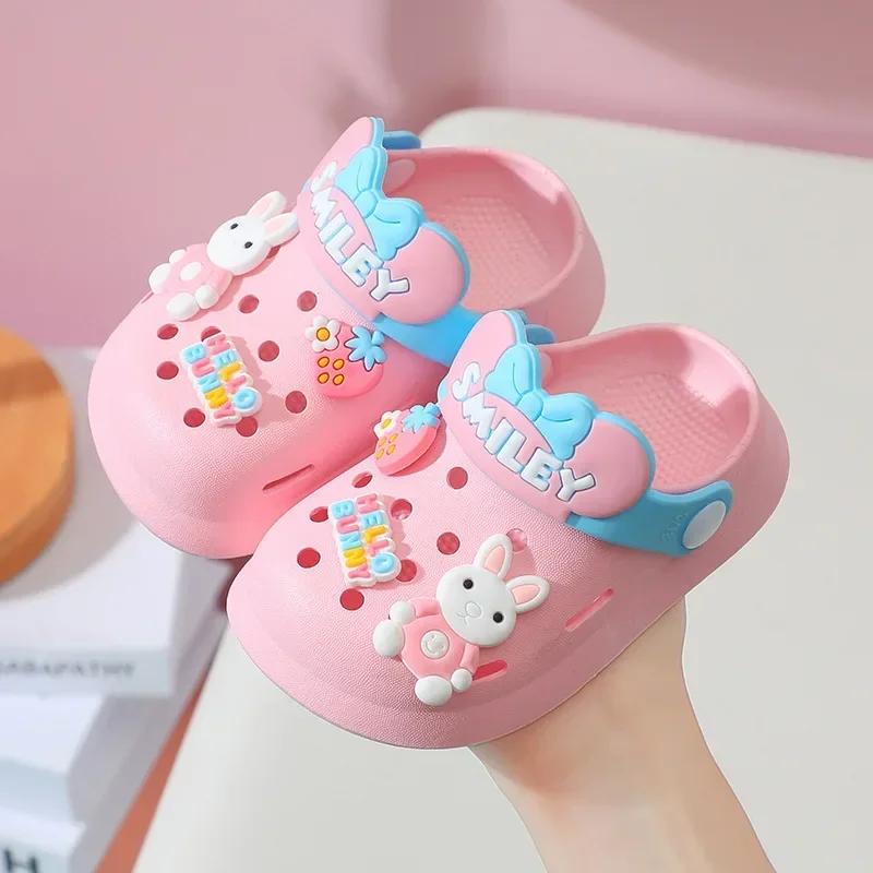 Summer Baby Girl Sandals Cute Cartoon Slippers Newborn Infant Indoor Bath Anti-slip Shoes Baby Boy Beach Sandals
