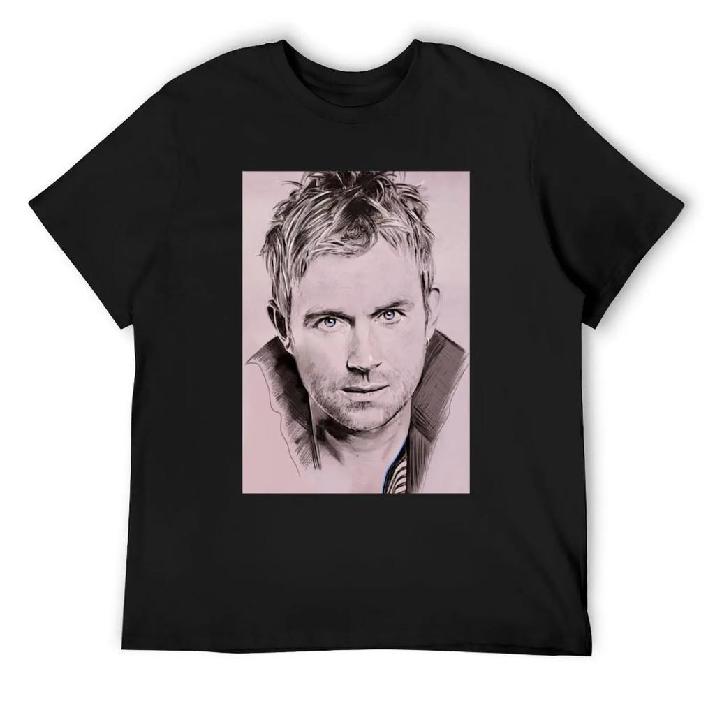 Футболка Damon Albarn топы роскошная футболка одежда для бутика ко Дню святого Валентина футболки оверсайз мужские футболки
