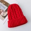 New Candy Colors Kpop Trend Twist Woolen Beanie Hat Autumn and Winter Women's Cap Keep Warm Winter Hat Plush Thread Knitted Hat