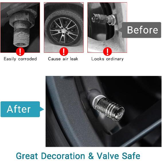Колпачок на ниппель шины Универсальный для Honda Accord Civic Fit CRV Pilot EX CR-V EX-L Автоаксессуары для Автомобилей, Внедорожников, Грузовиков, Мотоциклов 4 шт.