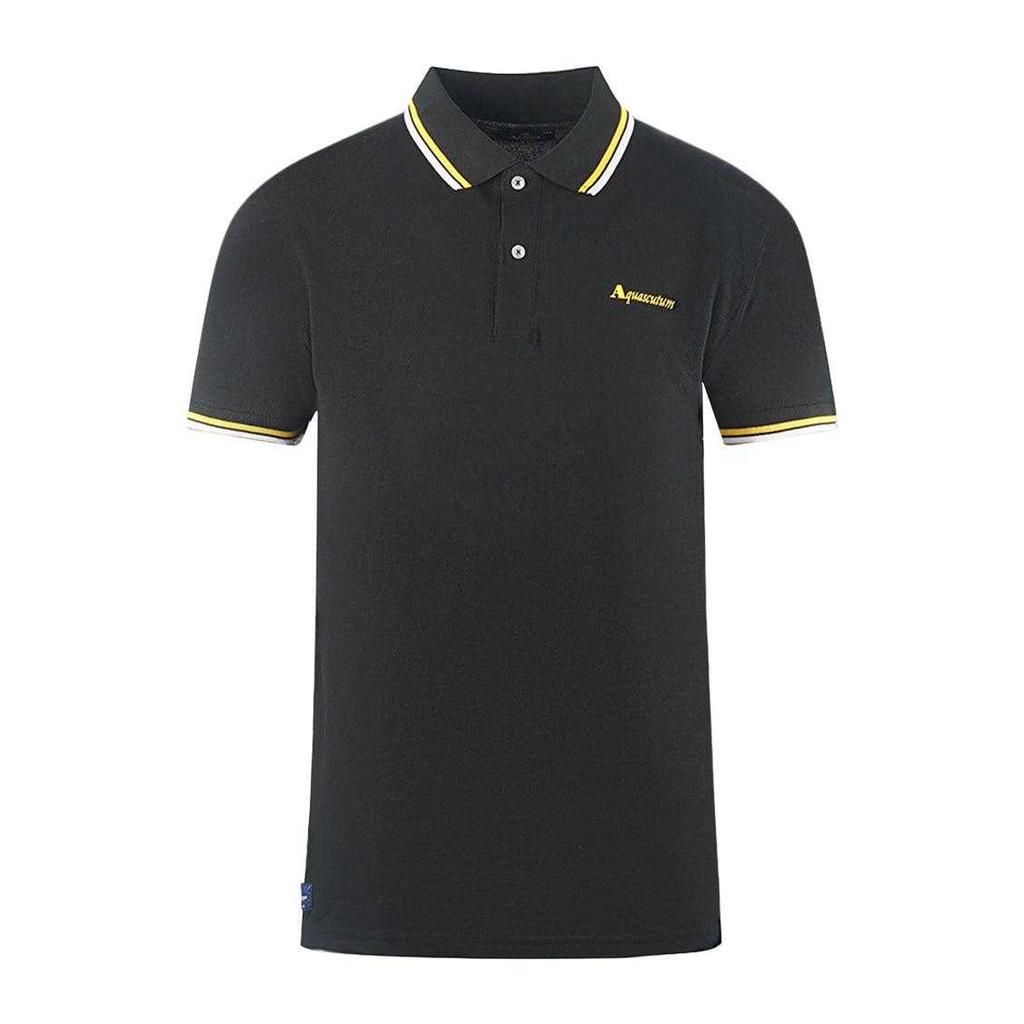 Aquascutum Unisex Adult Double Tipped Collar Logo Polo Shirt