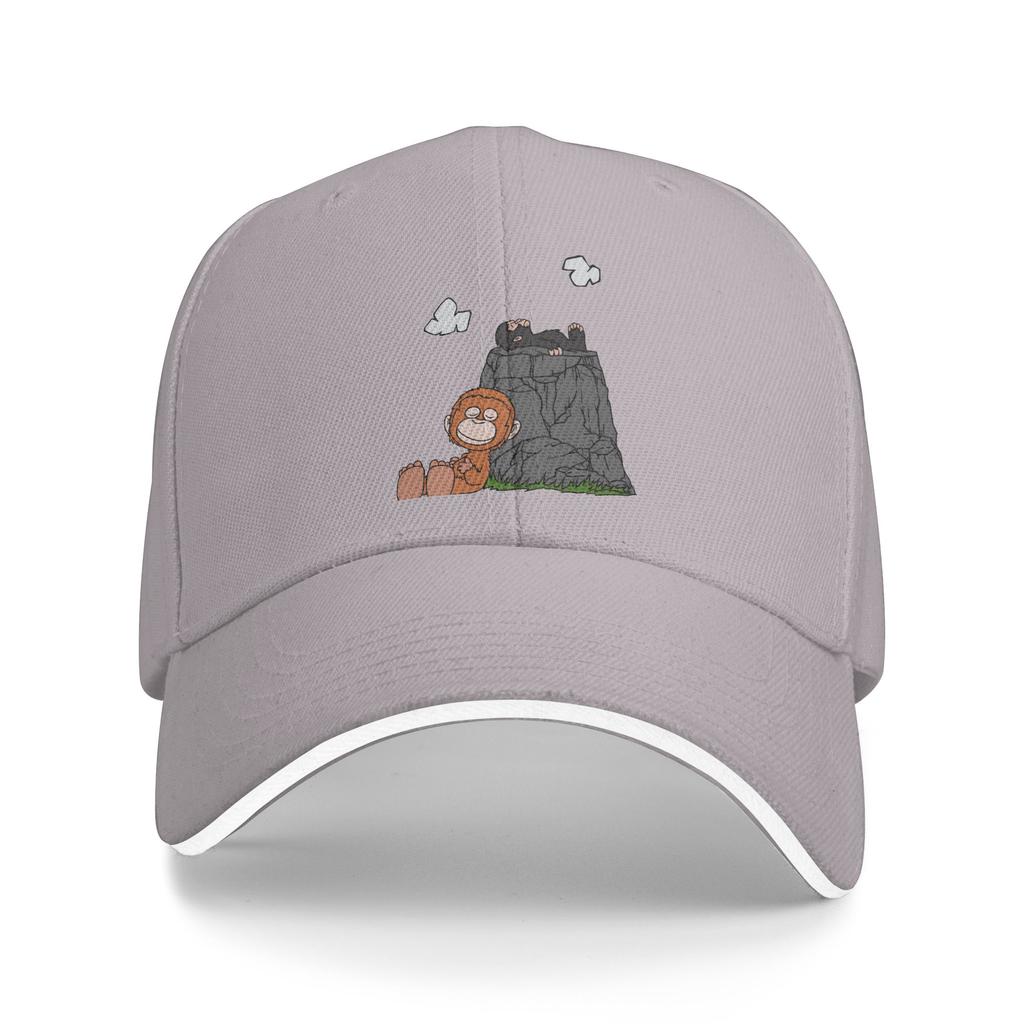Monkey Punch Sun Baseball Cap Spring Women Unisex  Print Trucker Hat Adjustable Casual Outdoor Sport Snapback Cap