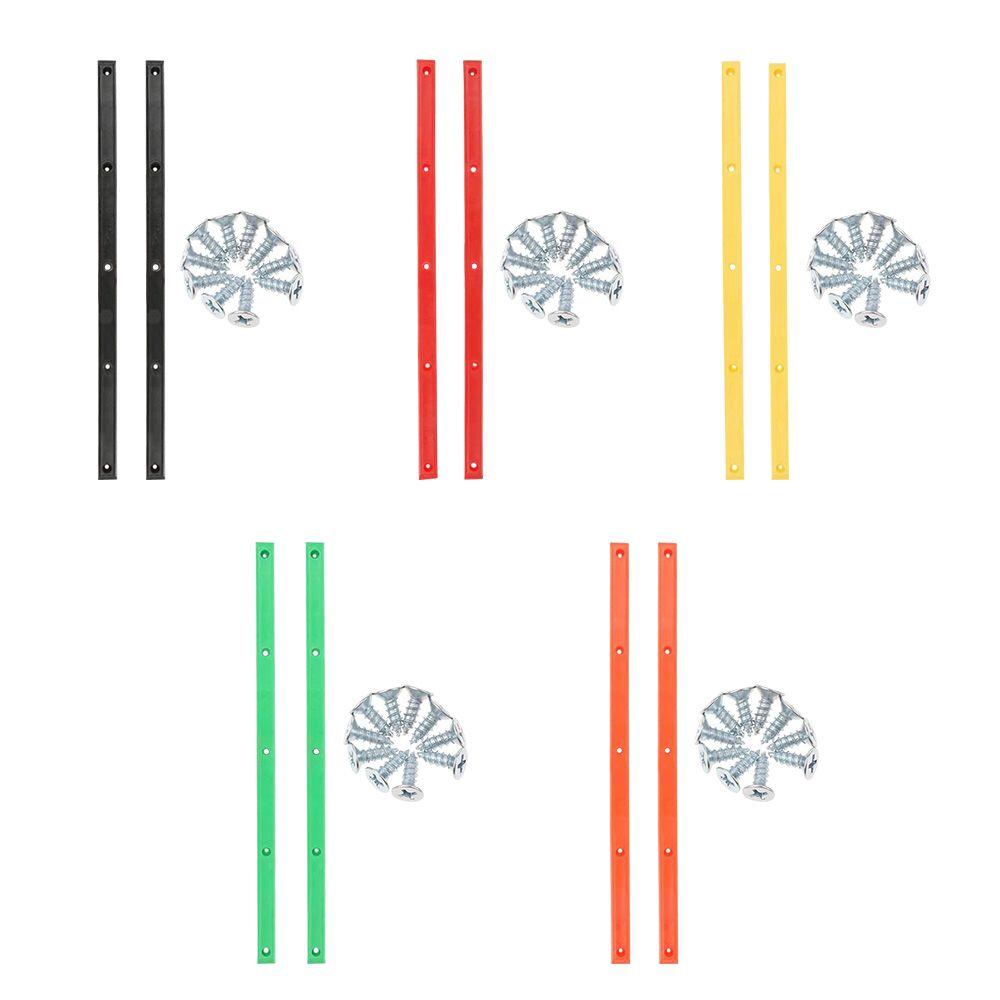 Reduce Friction Skateboard Rails Anti-collision Strip Edge Protect Strip with Mounting Screws