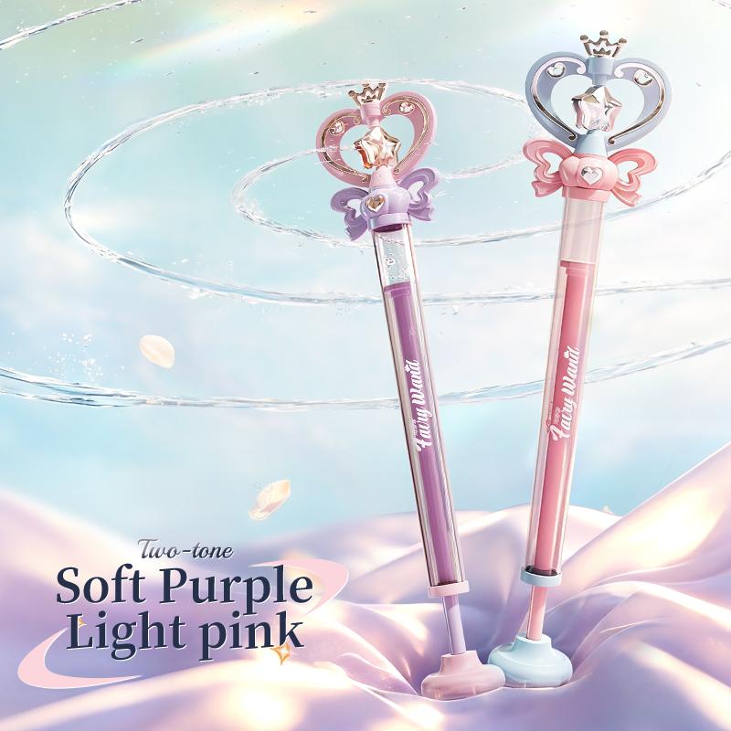 Summer Magic Fairy Wand Water Gun Shiny Glowing Outdoor Water Play Toy Children's Birthday Gift Pull-Out Water Cannon Battle