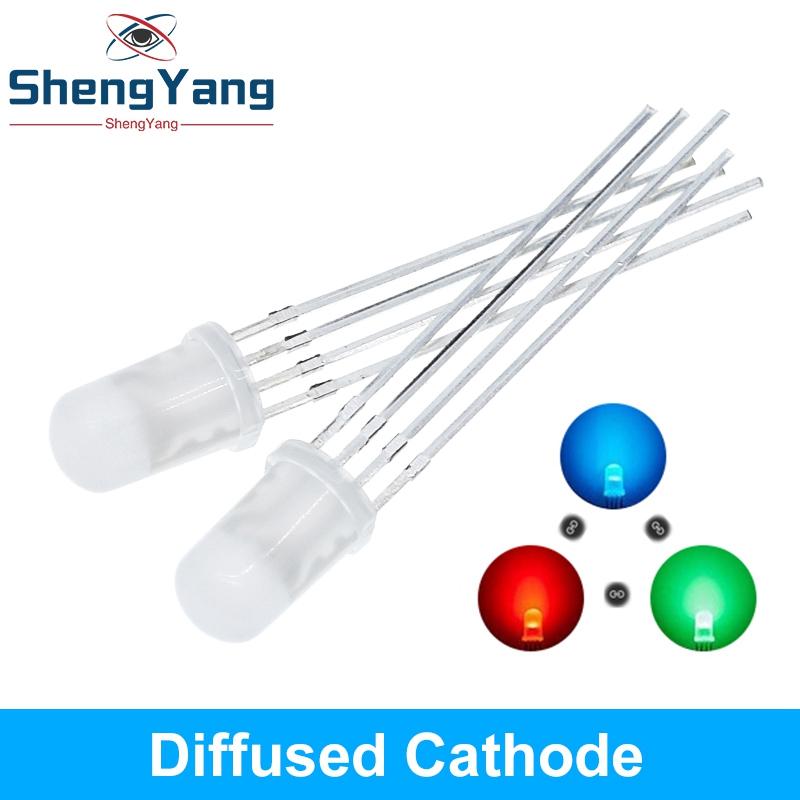 10/20/50pcs Multicolor 4pin 5mm RGB Led Diode Light Lamp Tricolor Round Common Anode LED F5 Light Emitting Diode Red Green Blue