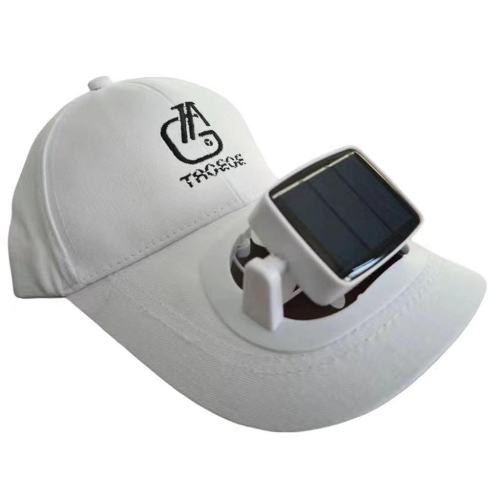 Strong Wind Sunhat with Cooling Fan Korea Style Summer Sun Cap Wide Brim Baseball Cap  Outdoor