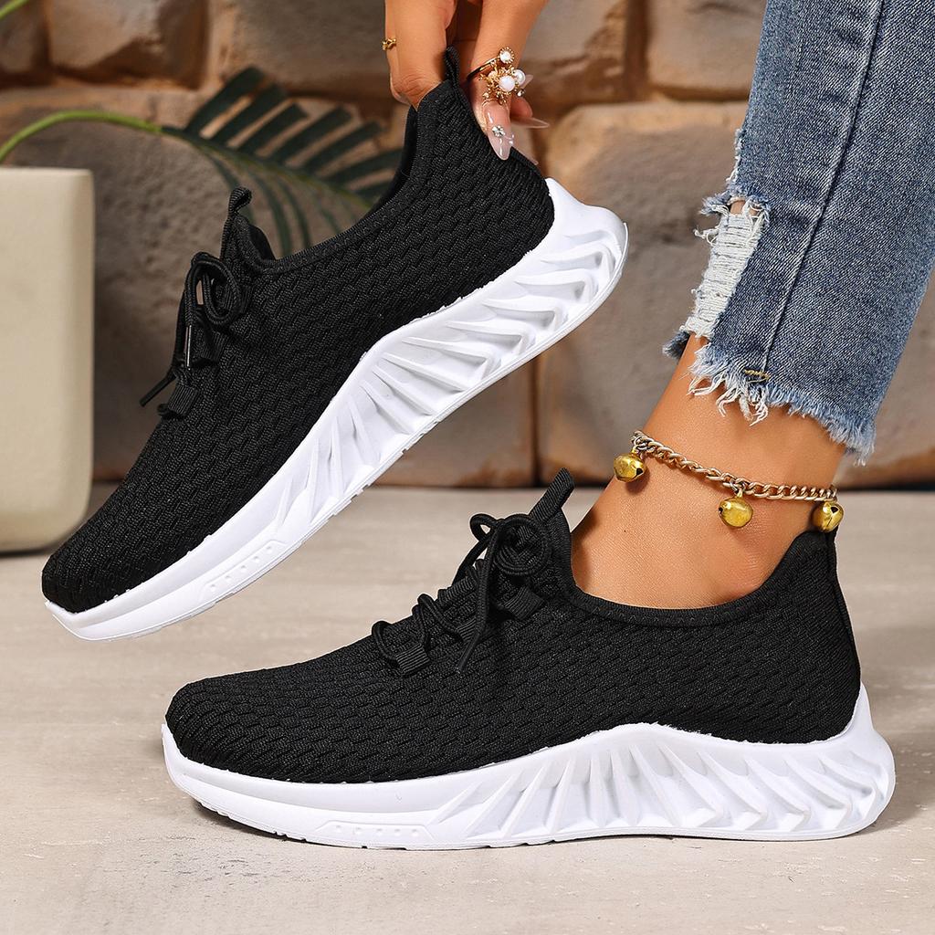 Shoes Women's 2025 Foreign Trade New Lightweight Casual Shoes Running Shoes Breathable and Not Tired Feet Women's Shoes Soft-soled Sports Shoes Women