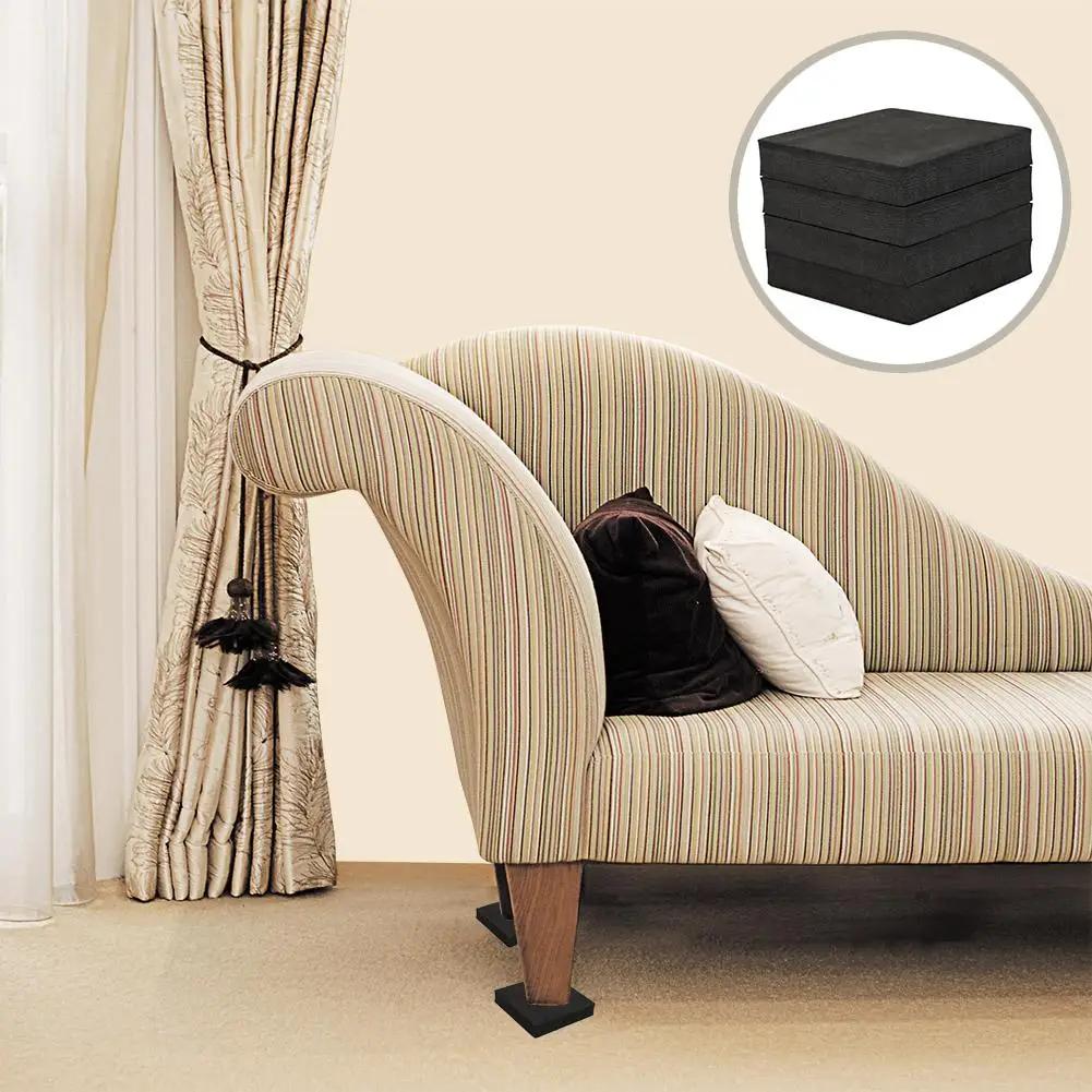 4-8pcs Rubber Pads For Chair Legs Anti Slip Mat Bumper Damper Silent Quality Square Self Adhesive Table Feet Protector Hardware