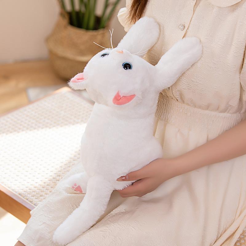 45 см милый кот, плюшевая игрушка, прекрасный чучело, высокое качество, имитация кота, плюшевые игрушки, белый, серый кот, кукла, подарки на день рождения, для девочек