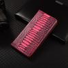 Ostrich Pattern Genuine Leather Flip Case for Redmi Note 12 12S 13 14 14S 15 Pro Plus Turbo 4G 5G Cover Card Cases Scratch Proof