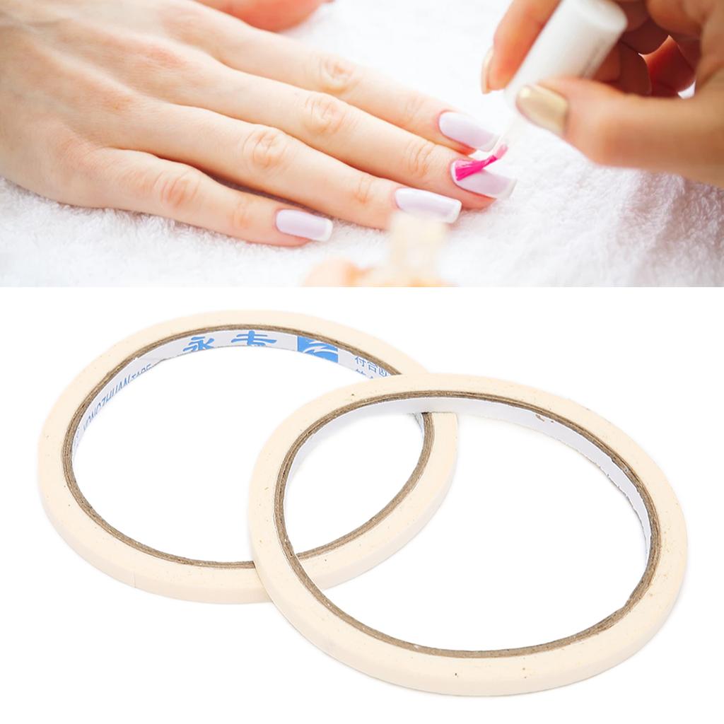 2шт клейкая лента для дизайна ногтей клейкая лента для дизайна ногтей для профессиональных салонов дома ширина 0,5 см длина 17 м