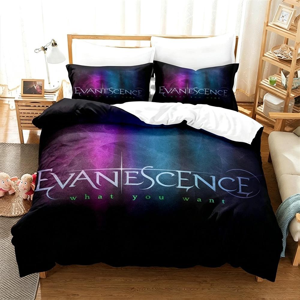 3D Print E-Evanescence Bedding Set Single Twin Full Queen King Size Bed Set Adult Bedroom Duvetcover Sets Kids Girl Boys Gift