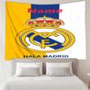 Custom Name Real Madrid Print Tapestry, Backdrop, Easy Setup, Ideal for Bedroom, Office & Living Room, with Aesthetic Wall Hanging Decor.