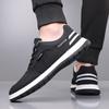 Fashion Men's Breathable Flats Mesh Lace-Up Walking Shoes Lightweight Casual Sports Sneakers for Men Non-Slip Comfortable Skate Shoes