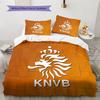 KNVB Pattern Bedding Quilt Set  Home Decoration  Gift (1 * duvet cover + 2 * pillowcase  without core)
