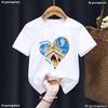 T-Shirt For Boys/Girls Heart-Shaped Graphics Barcelona Spain Printed T Shirt Kids Fashion Toddler Tshirt Cute Boys/Girls Tshirt