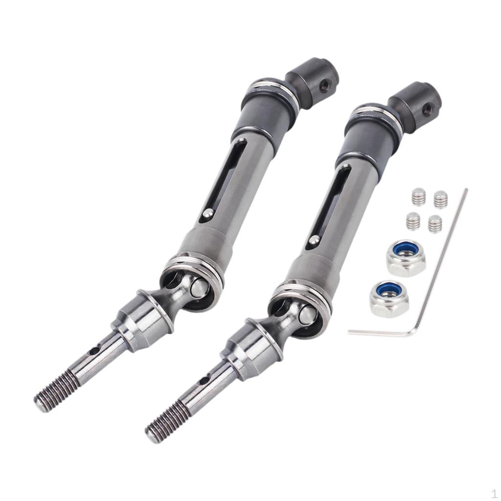2 Pieces 1/10 Shaft CVD Spare Parts Upgrade Transmission Axle for Slash 4x4
