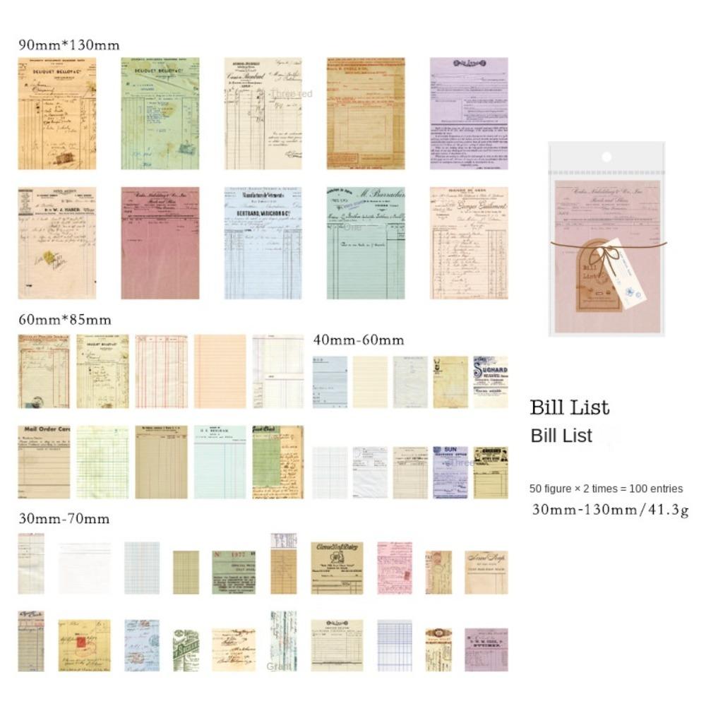 100 шт./упак. Фоновый декор Скрапбукинг Журнал DIY Коллаж Набор Винтажные материалы Бумага Студент