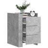 VidaXL Bedside Table Concrete Grey 45x50x65 Cm Engineered Wood, Bedside Cabinet, Side Table, Bed Cabinet, Cabinet 848307