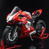 Спрей 1:6  Ducati V4S 1/9 H2R Racing мотоцикл Сплав Литье под давлением Модель автомобиля Звук и свет Динамические украшения Коллекция