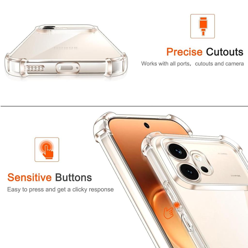 TPU Transparent Case for Honor 600 Pro 600 Lite Protective Cover Four Corners Shockproof Bumper Coque Fundas
