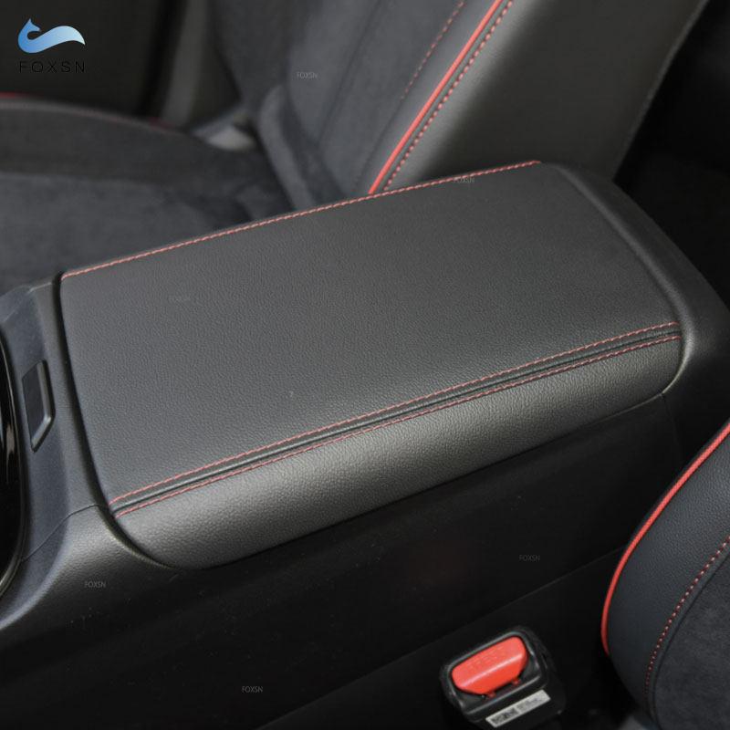 Автомобильные аксессуары из микрофибры, кожаный интерьер, центральная консоль, подлокотник, накладка для Hyundai Tucson Nx4
