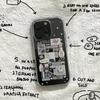Чехол для телефона для iPhone 17 Air 16 15 14 13 12 11 Pro Max Plus Y2K Корейский Креативный Коллаж Мультяшный Милые Наклейки Кавайный Ins Обложка