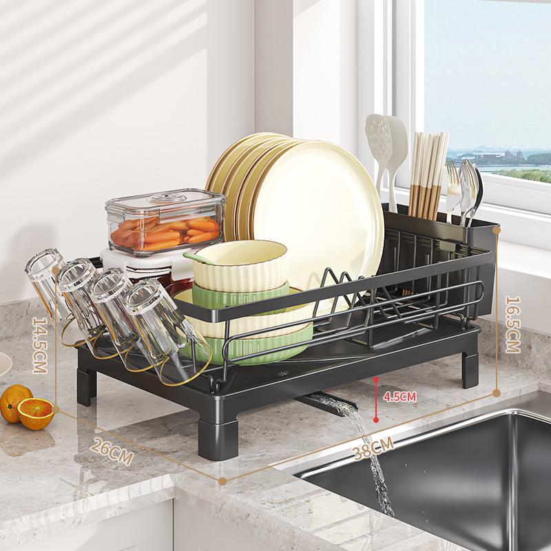 Multifunctional Kitchen Dish and Utensil Drying Rack