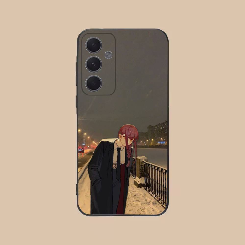 Чехол для телефона Makima C-Chainsawman для Samsung S25,24,21,22,23,20,S30,Ultra,Plus,Fe,Lite,Note,5G Черный