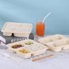 Biodegradable Corn Starch 4-Compartment Takeout Containers