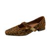 Fashion Shoes for Women Low Heel Mary Janes Elegant Heel Trend Stylish High Quality Party Black Leopard Shoes Sexy Comfortable