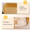 Disposable Kraft Paper Takeaway Food Containers