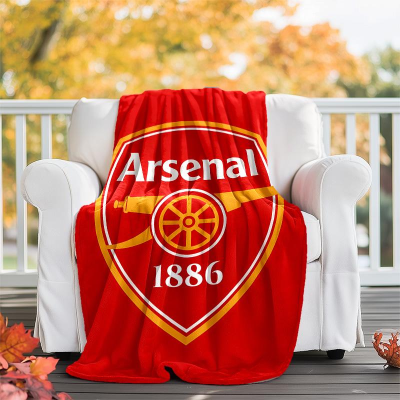 1pc A-Arsenal2 Theme Blanket - Digital Print, Polyester, Cozy for All Seasons, Perfect for Outdoor, and Travel
