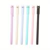 School Season 10pcs 0.5mm Creative Stationery Pen Cap Cat Gel Pen Cute Cartoon Tail Cat Learning Office Water-based Pen Signature Pen