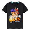 Stumble Guys Print T-shirt 100% Cotton Boys Kawaii Short Casual Tops  Anime Tees Pride Tshirt  Y2k One Piece Kids Clothes Girls