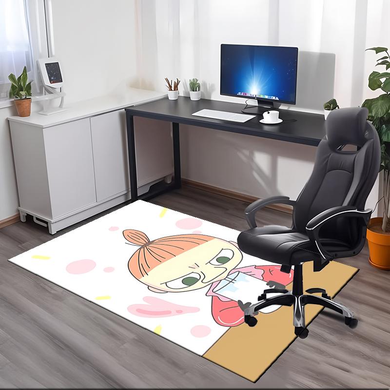 Little My Printed Carpetrugfor Office Chair Living Room Bedroom Kitchen Room Decor Gifts
