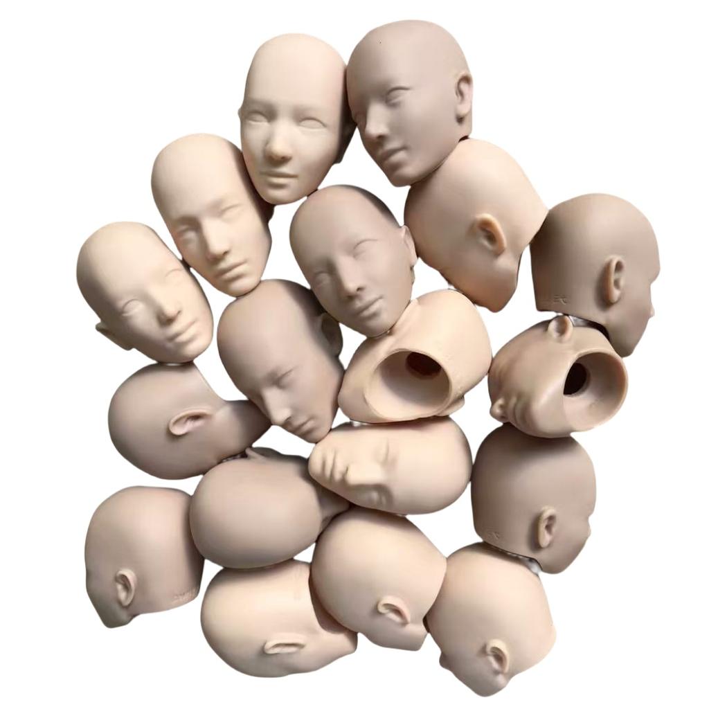 MENGF YUNYI 1/6 Мужская кукла Лысые головы с небольшими дефектами для DIY Рисования Практики макияжа Белый Розовый Бежевый Части куклы солдата