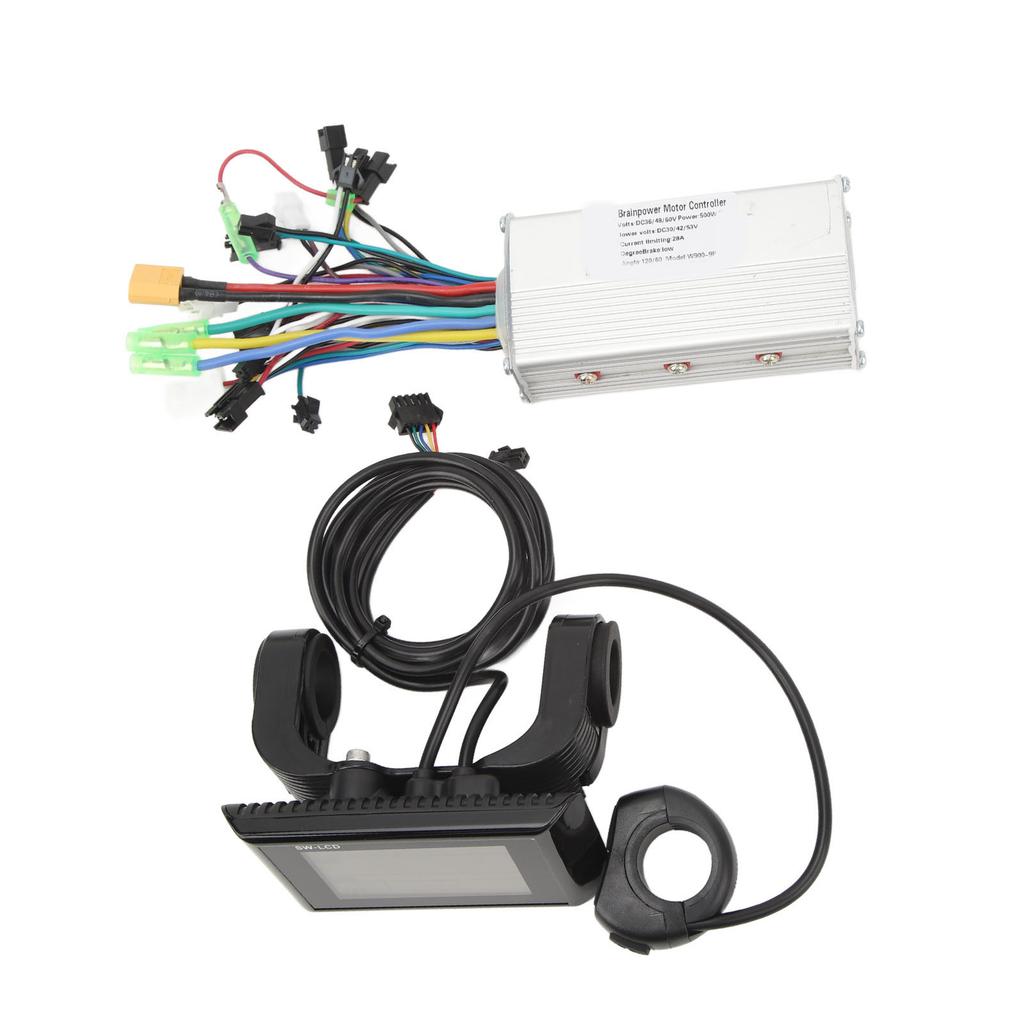 36В 48В 60В 500Вт 28А Панель W900 Синусоидальный 3-режимный Бесколлекторный Контроллер Комплект Комплект для Переоборудования Электровелосипеда