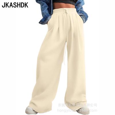 Женские модные повседневные однотонные брюки с высокой талией и принтом, брюки и капри