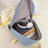 Student Schoolbag Women's Color Block Backpack Campus Large Capacity Backpack