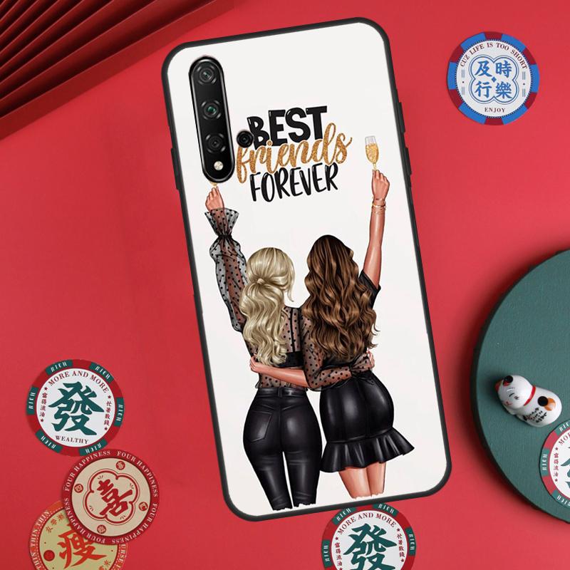 Чехол для девочек Bff Лучшие подруги Навсегда Всегда Для Huawei Nova 5T 10 9 SE 7i 8i 11i 12i Y73 Y90 Y70 Y72 Y61 Y91 P60 Pro P30 P40 Lite