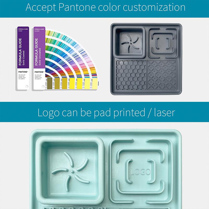 Поднос для еды для питомца, коврик для медленного поедания, тарелка, пищевой силикон, кошачья собачья посуда