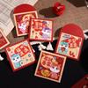 6Pcs Cartoon 2026 Horse Year Red Envelope Paper Red Pocket Cute Lucky Money Bag  Lunar New Year